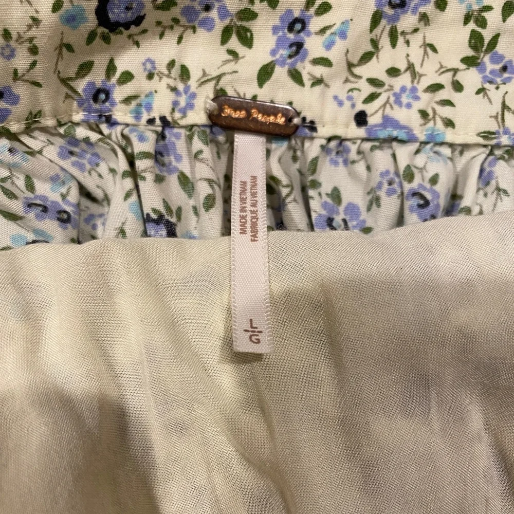 NWT Free People, Petunia Sundress Tea Combo, Purple/Blue Floral Print - Picture 2 of 5